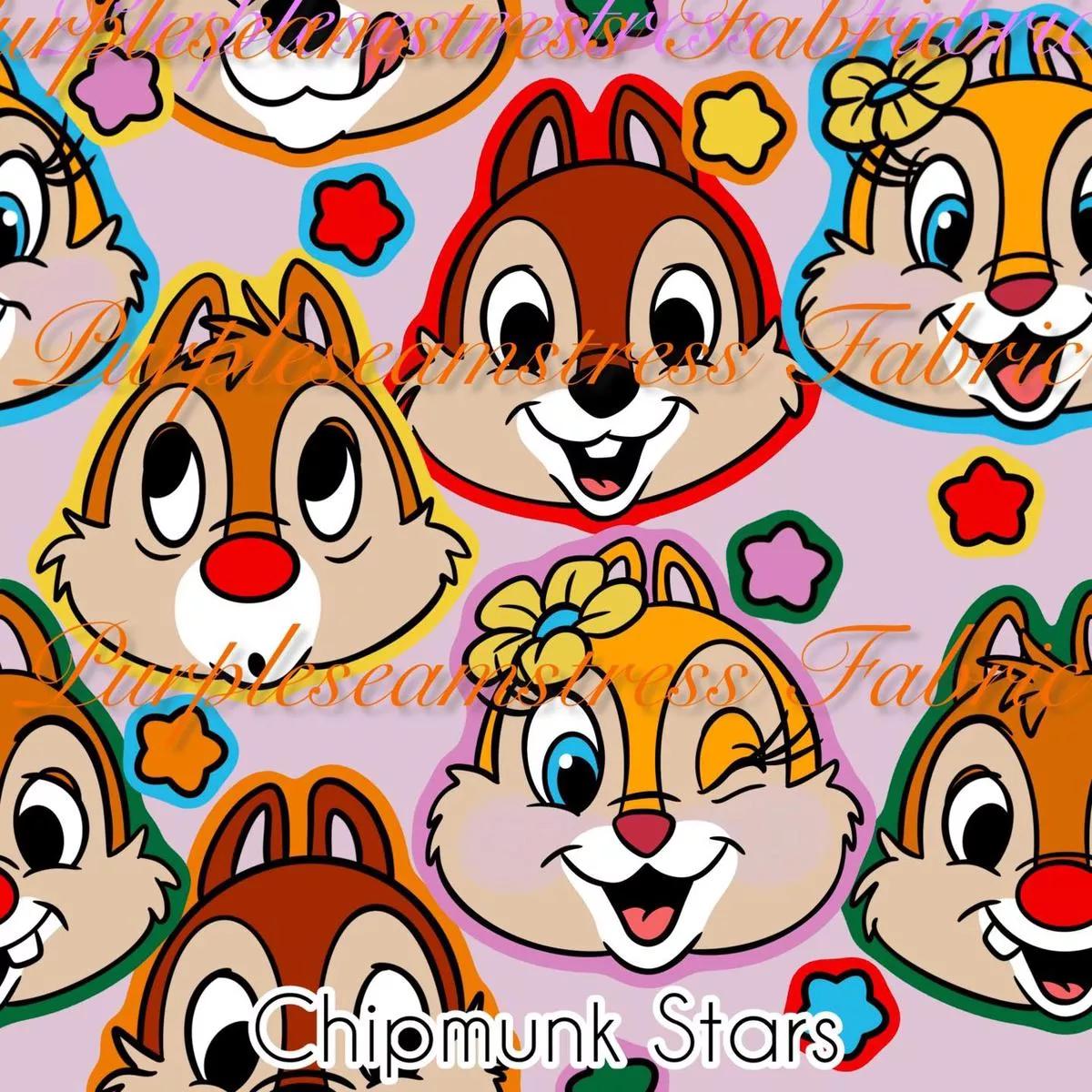 Chipmunk StarsFabric