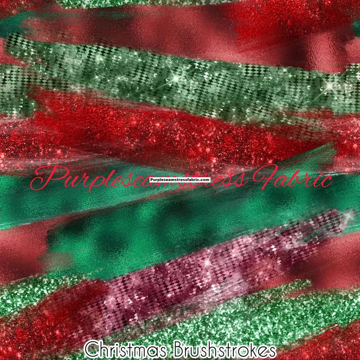 Christmas BrushstrokesFabric