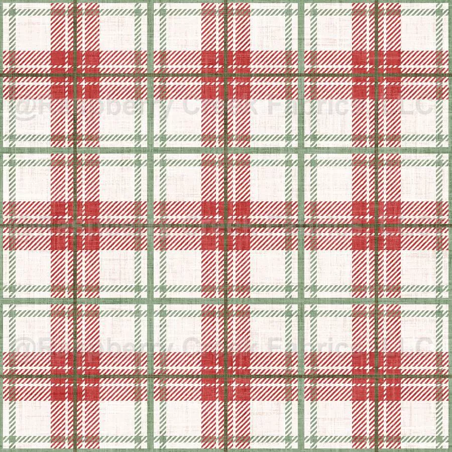 Christmas Cookie Plaid Red
