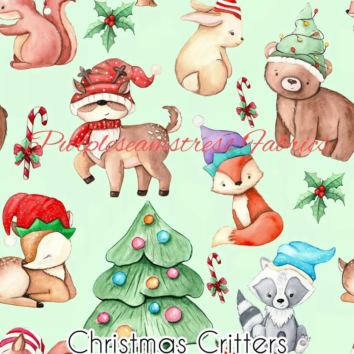 Christmas CrittersFabric