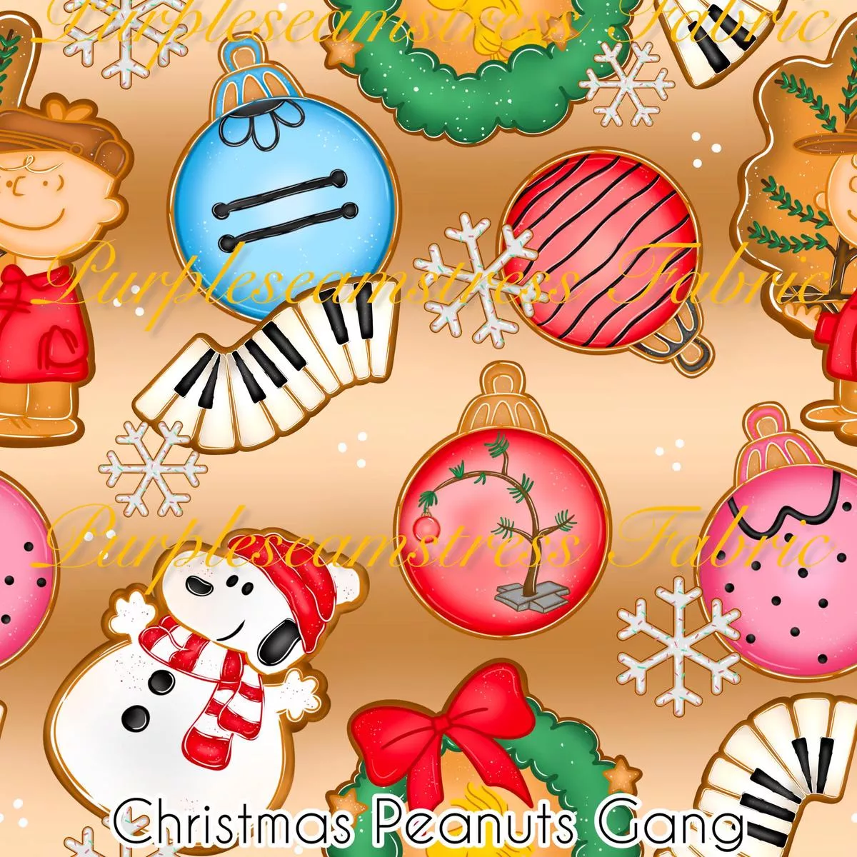 Christmas Gang CookiesFabric