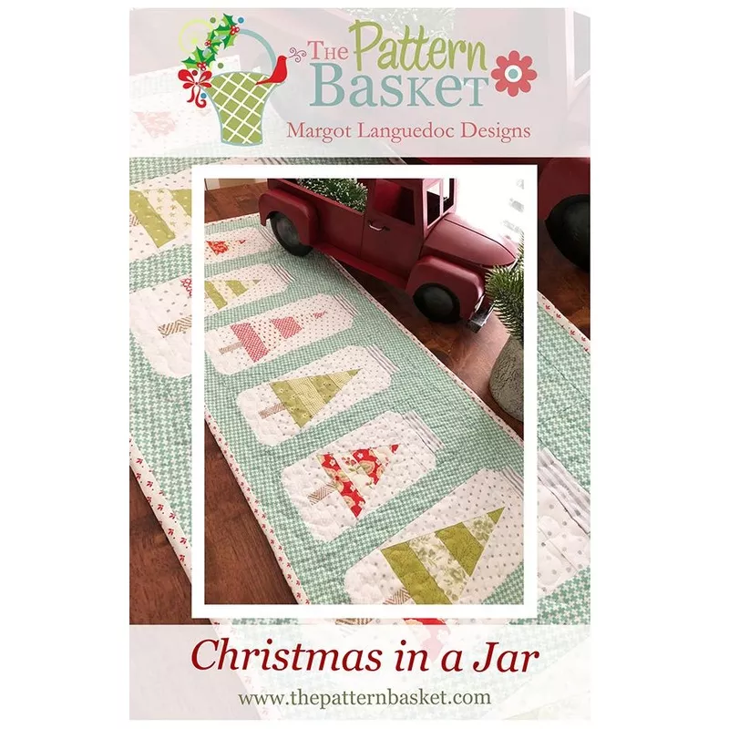 Christmas In a Jar Table Runner Pattern by The Pattern Basket