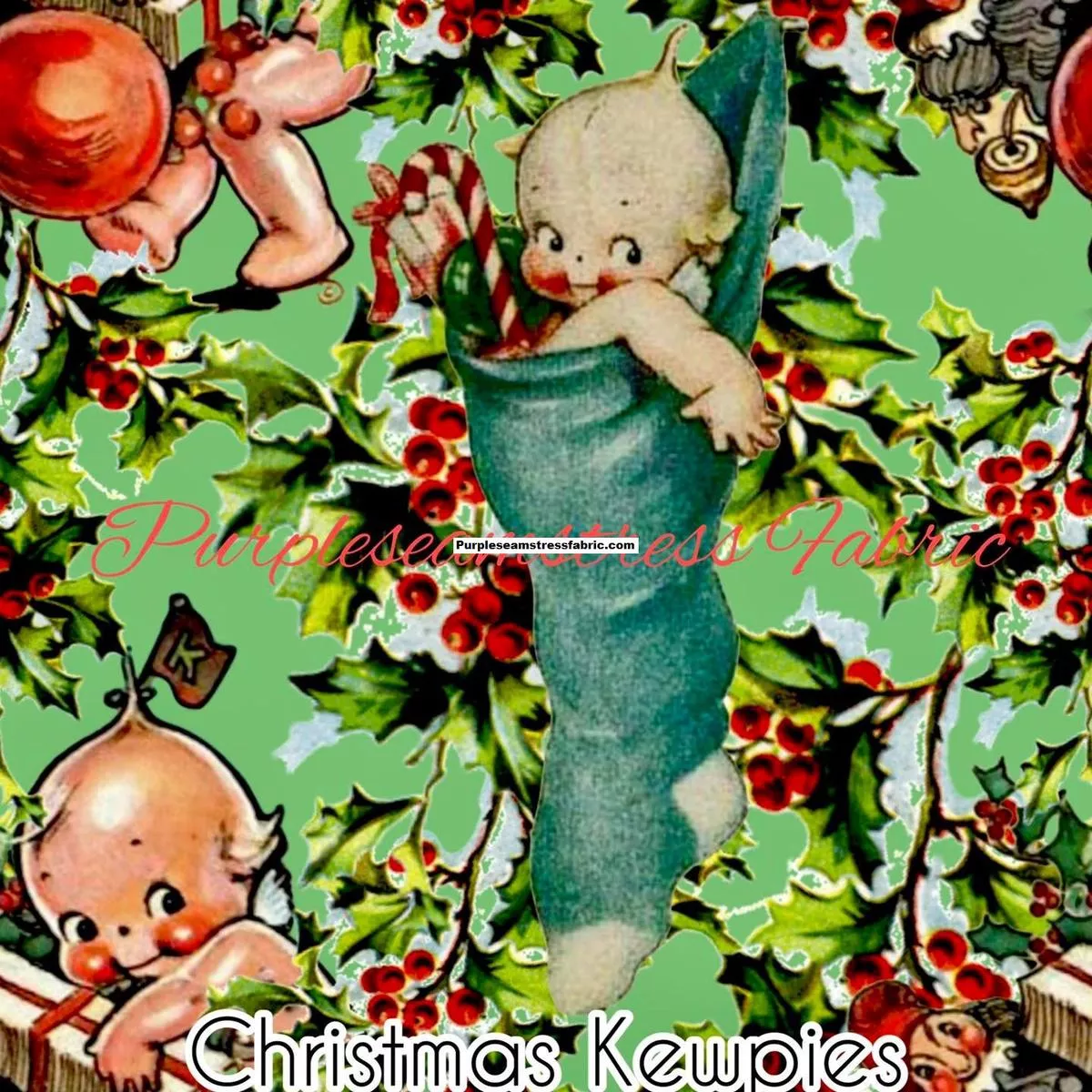 Christmas KewpiesFabric