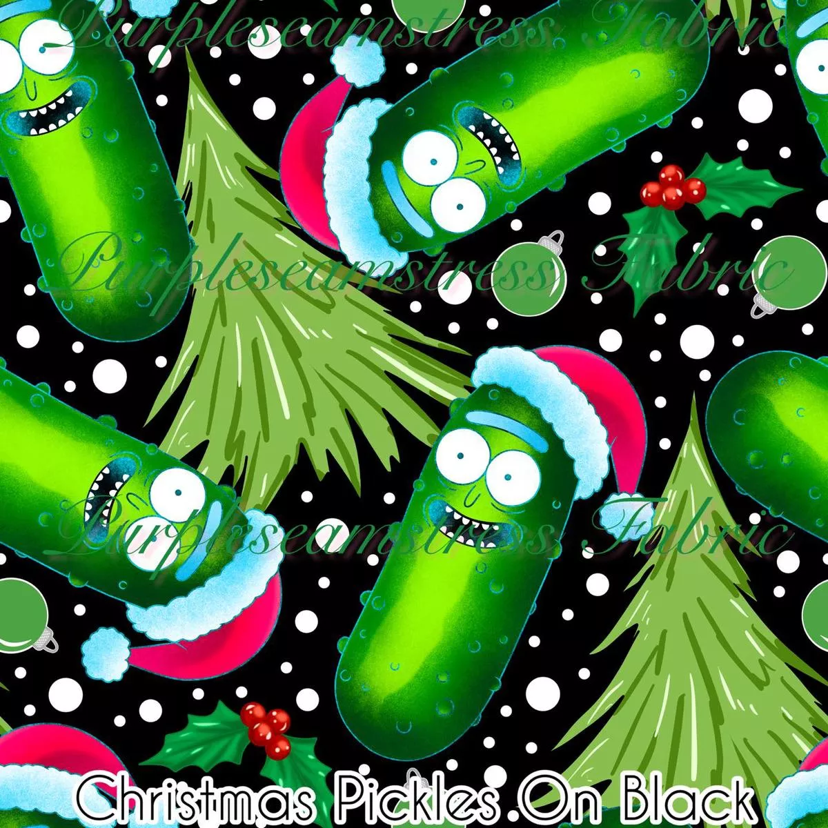 Christmas Pickles on BlackFabri…