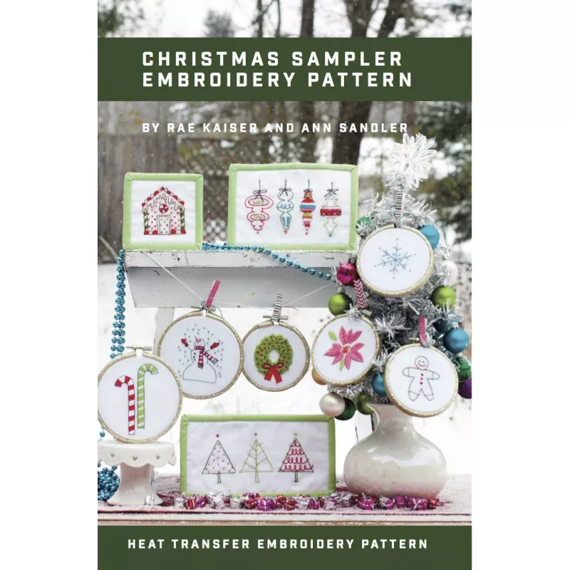 Christmas Sampler Printed Pattern w/ Iron Transfer