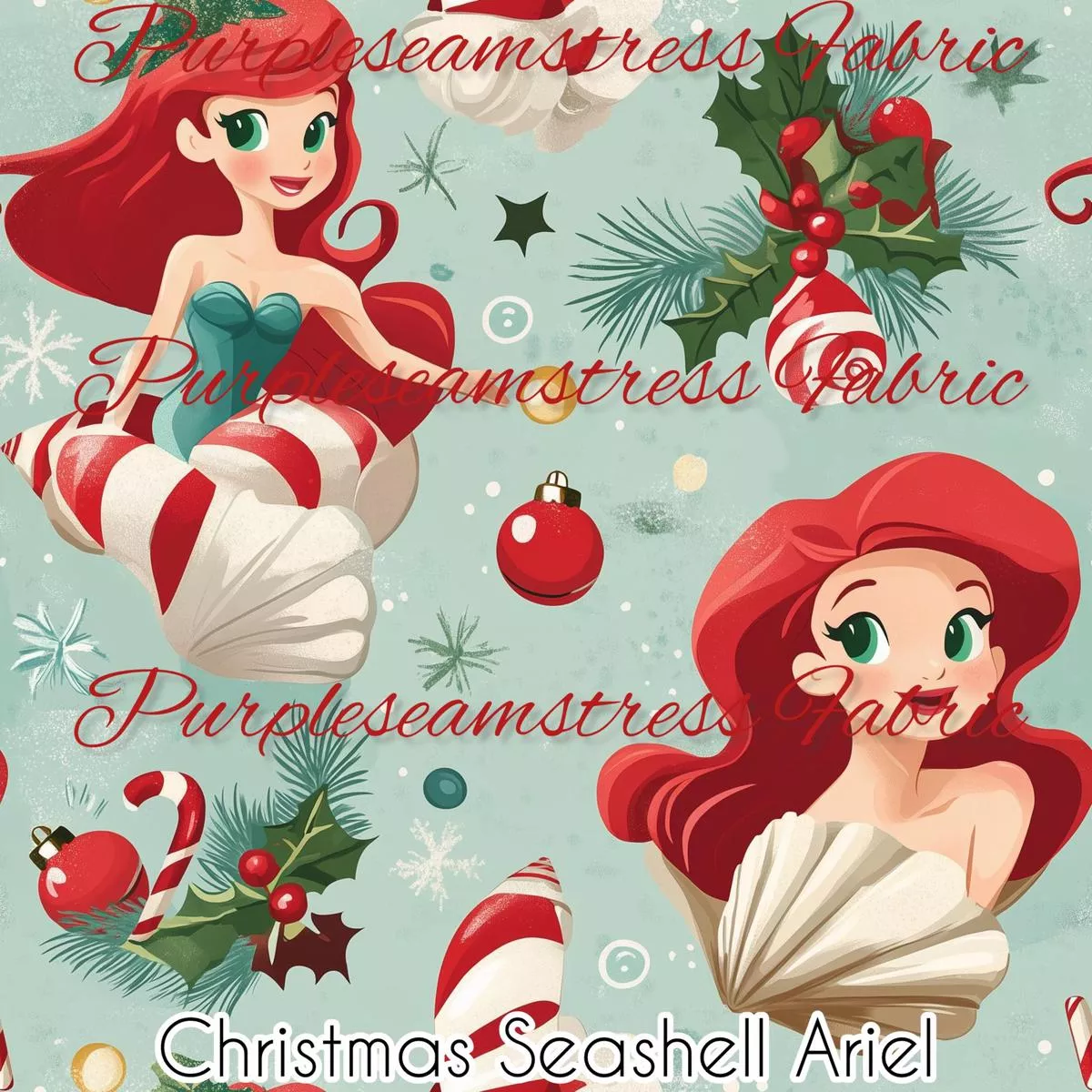 Christmas Seashell ArielFabric