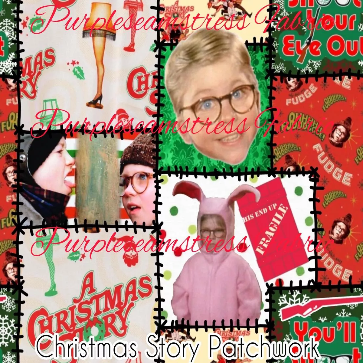 Christmas Story PatchworkFabric