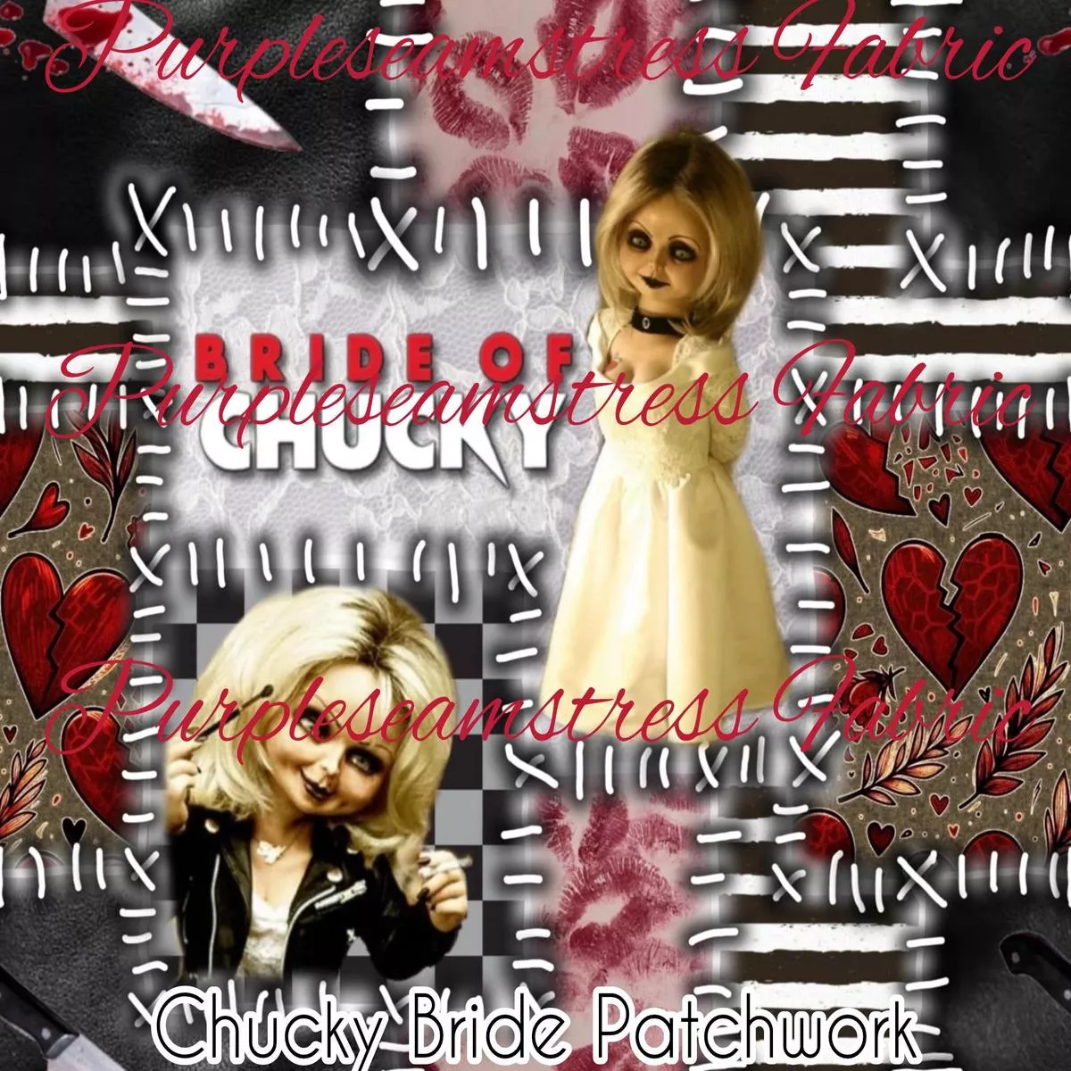 Chucky Bride PatchworkFabric