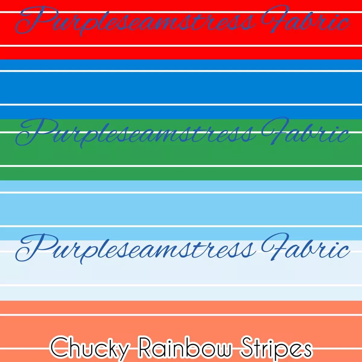 Chucky Rainbow StripesFabric