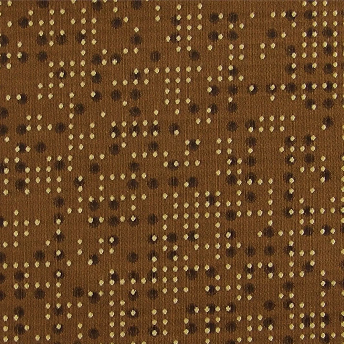 Cipher Copper Dots And Dashes Upholstery Fabric