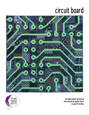 Circuit Board Quilt Pattern