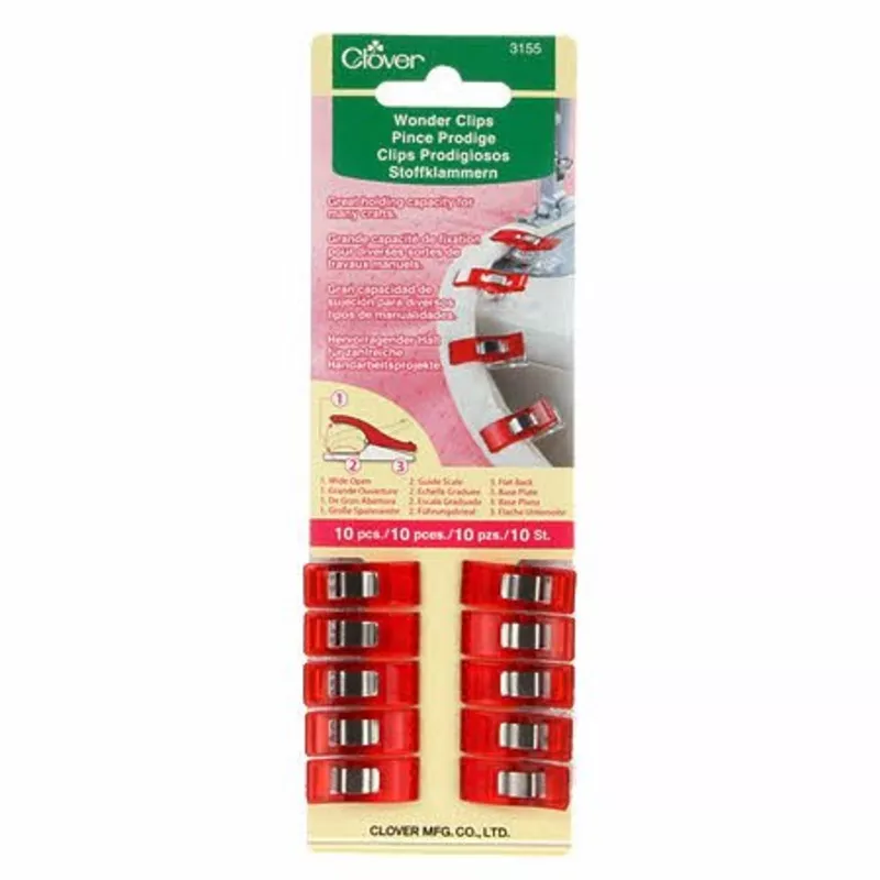 Clover Wonder Clips Red