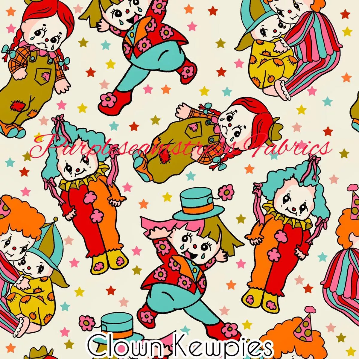Clown KewpiesFabric