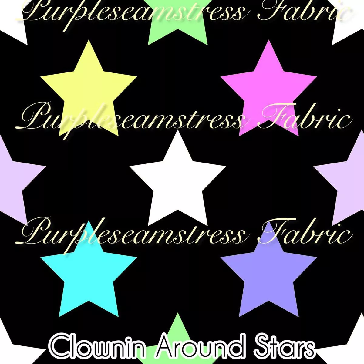 Clownin Around StarsFabric