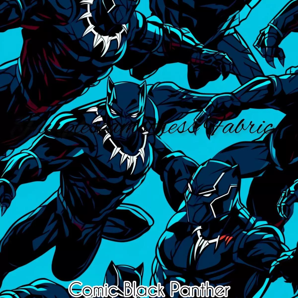 Comic Black PantherFabric