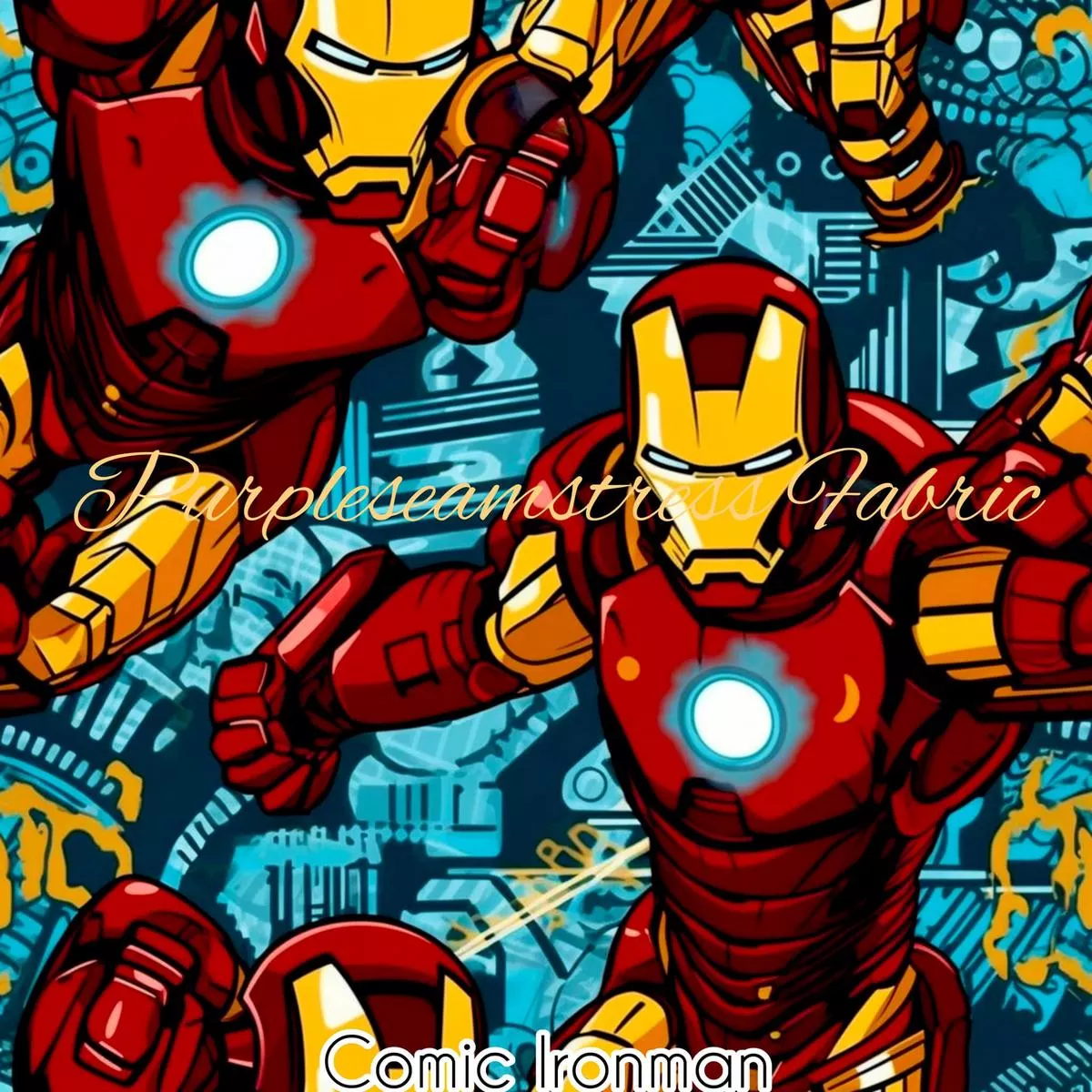 Comic Iron ManFabric