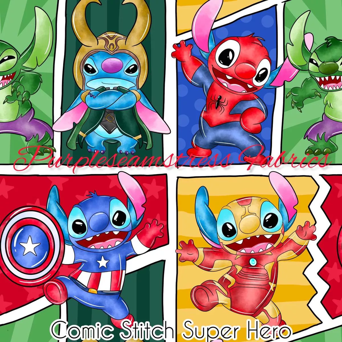Comic Stitch Super HeroFabric