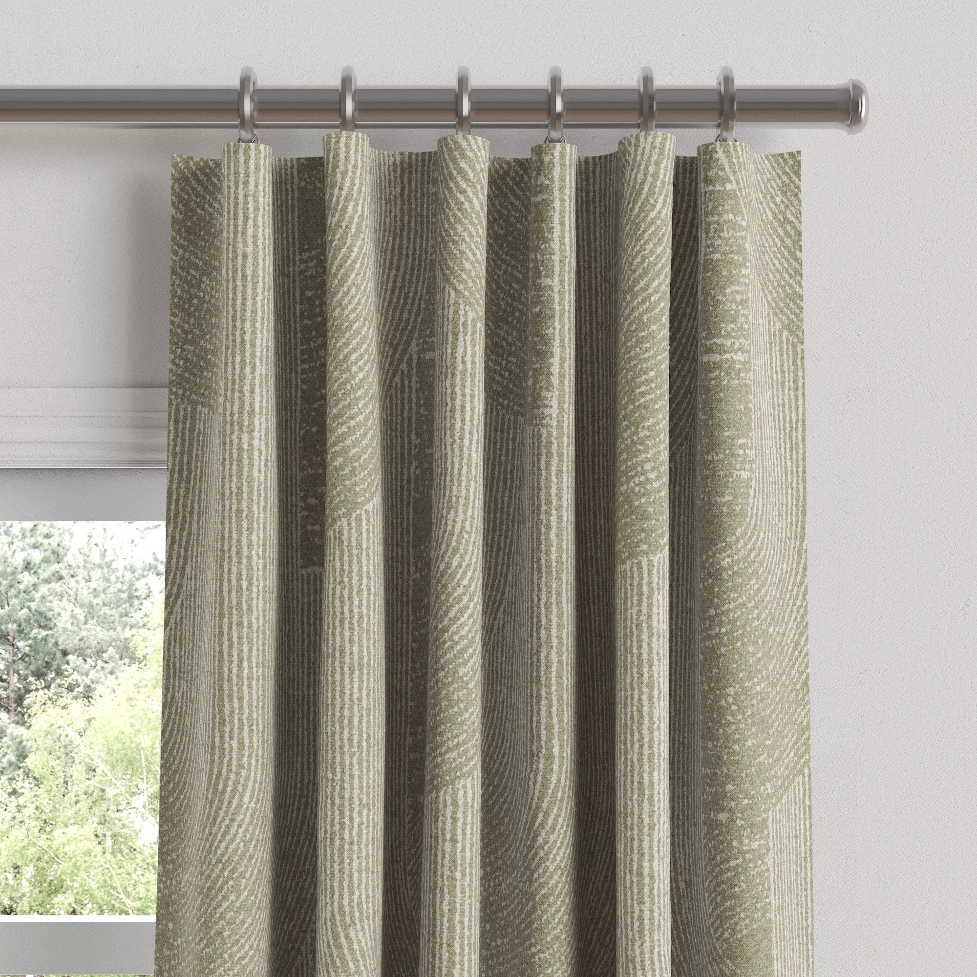 Convertible Drapery in Make Waves – Oatmeal