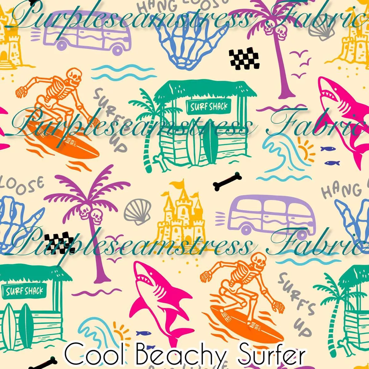 Cool Beachy SurferFabric