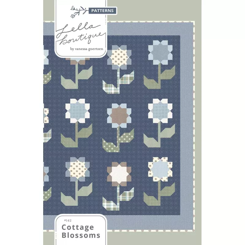 Cottage Blossoms Quilt Pattern by Lella Boutique