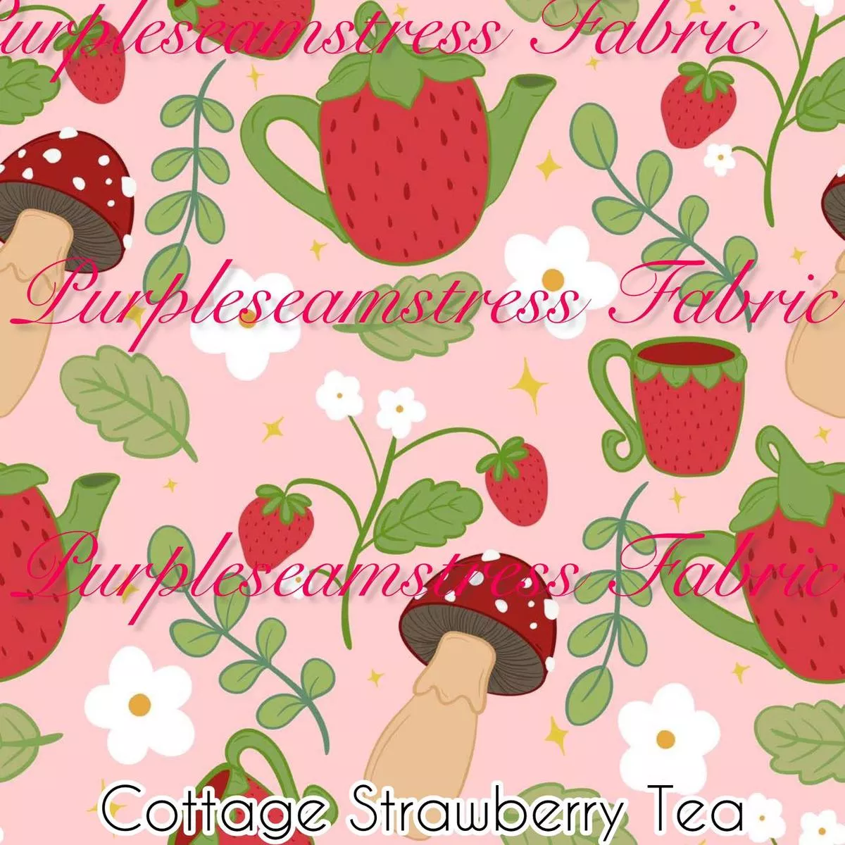 Cottage Strawberry TeaFabric