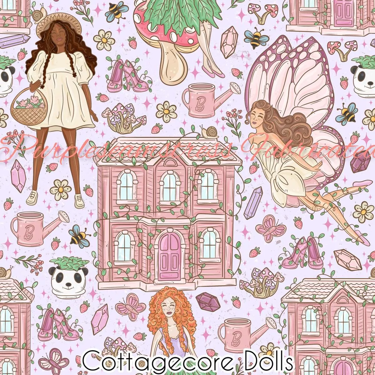 Cottagecore DollsFabric
