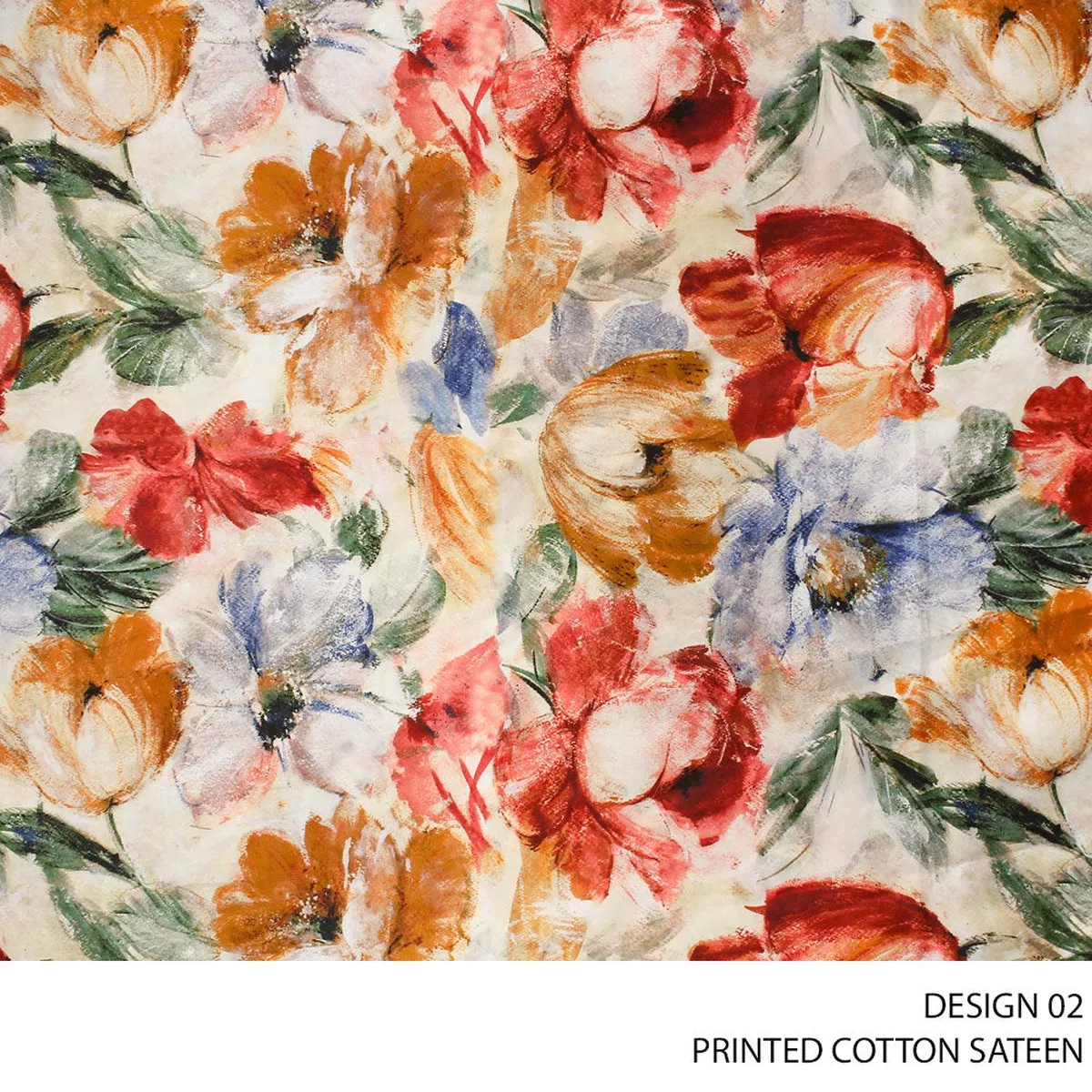 COTTON SATEEN FABRIC 150CM RUST ROLL ROLL 001