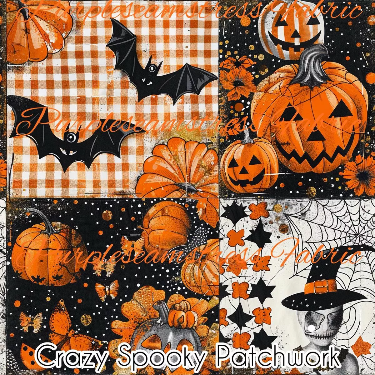 Crazy Spooky PatchworkFabric
