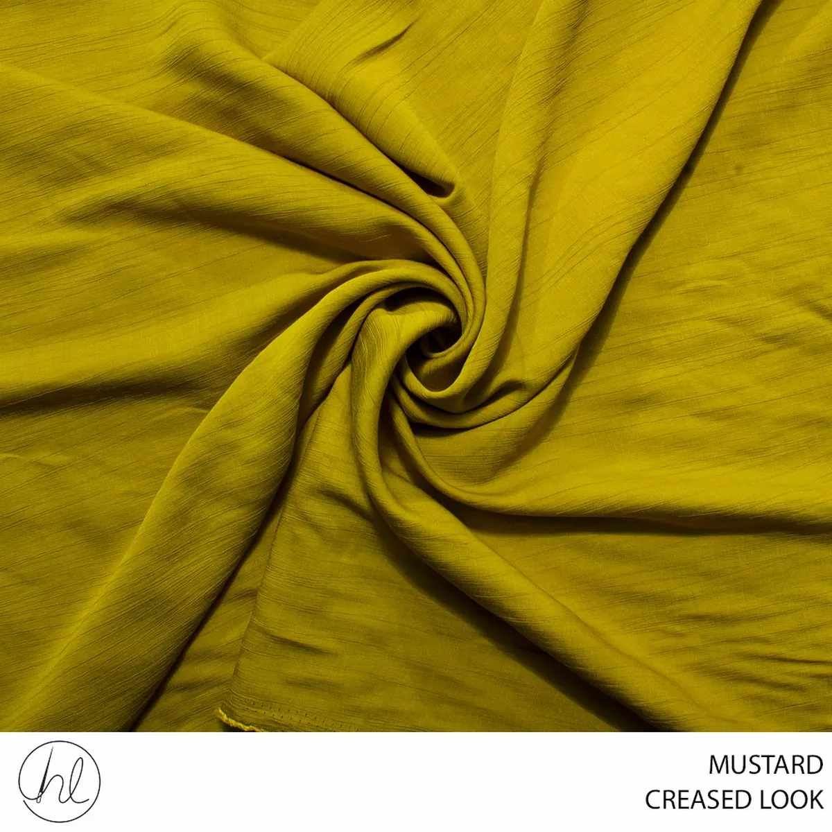 CREASED LOOK FABRIC MUSTARD ROLL ROLL 001