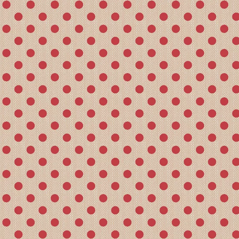 “Creating Memories”- Woven Polkadot Red by Tone Finnanger for Tilda