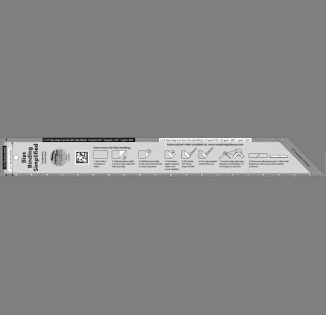 Creative Grids Bias Binding Simplified Ruler