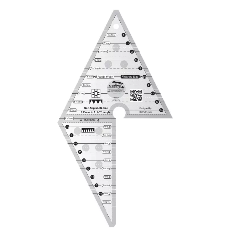 Creative Grids Multi Size 2 Peaks in 1 6 Triangle
