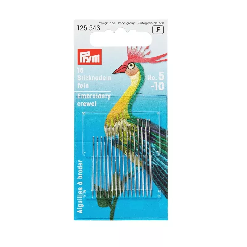 Crewel Needles, Assorted, 16 PC