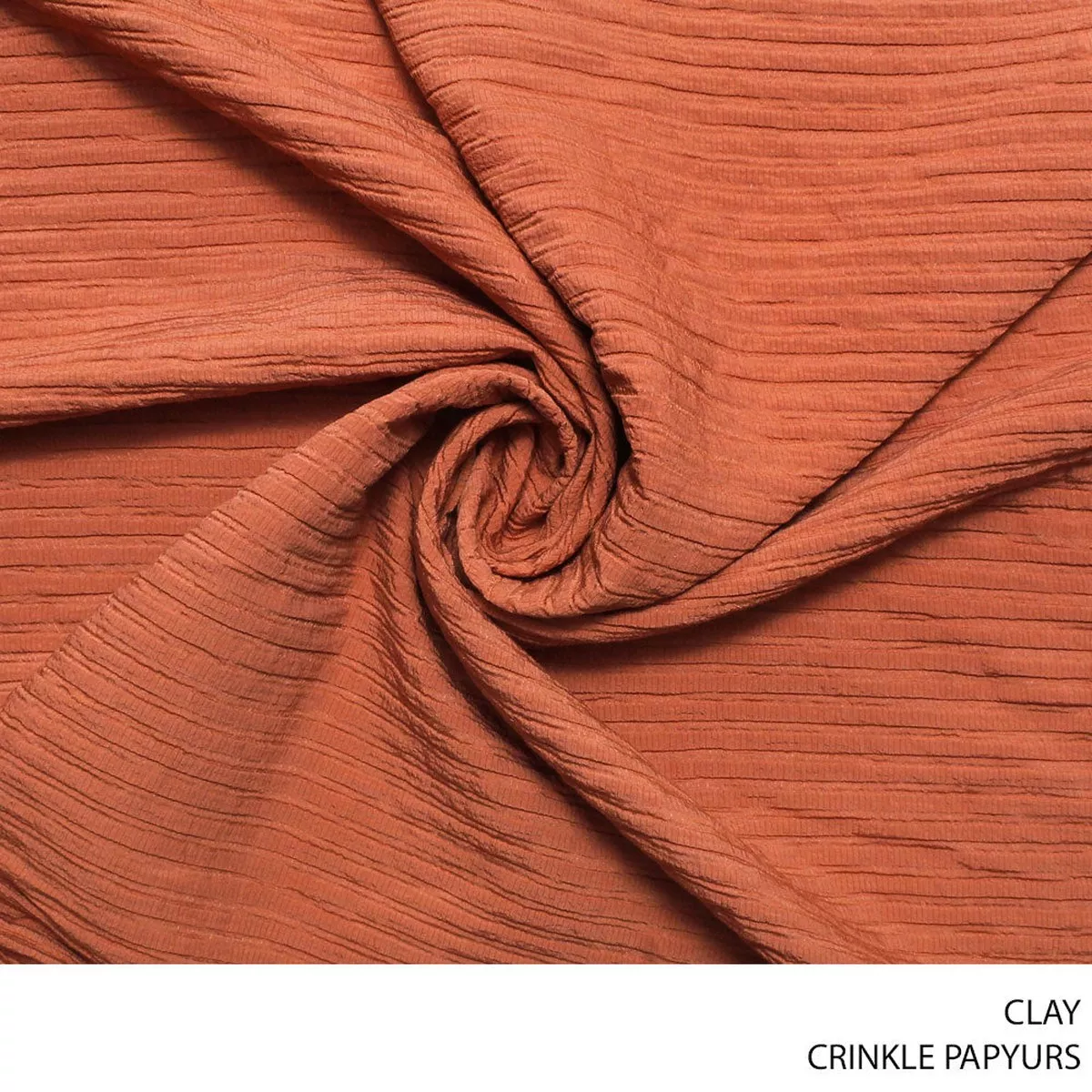 CRINKLE PAPYURS FABRIC CLAY