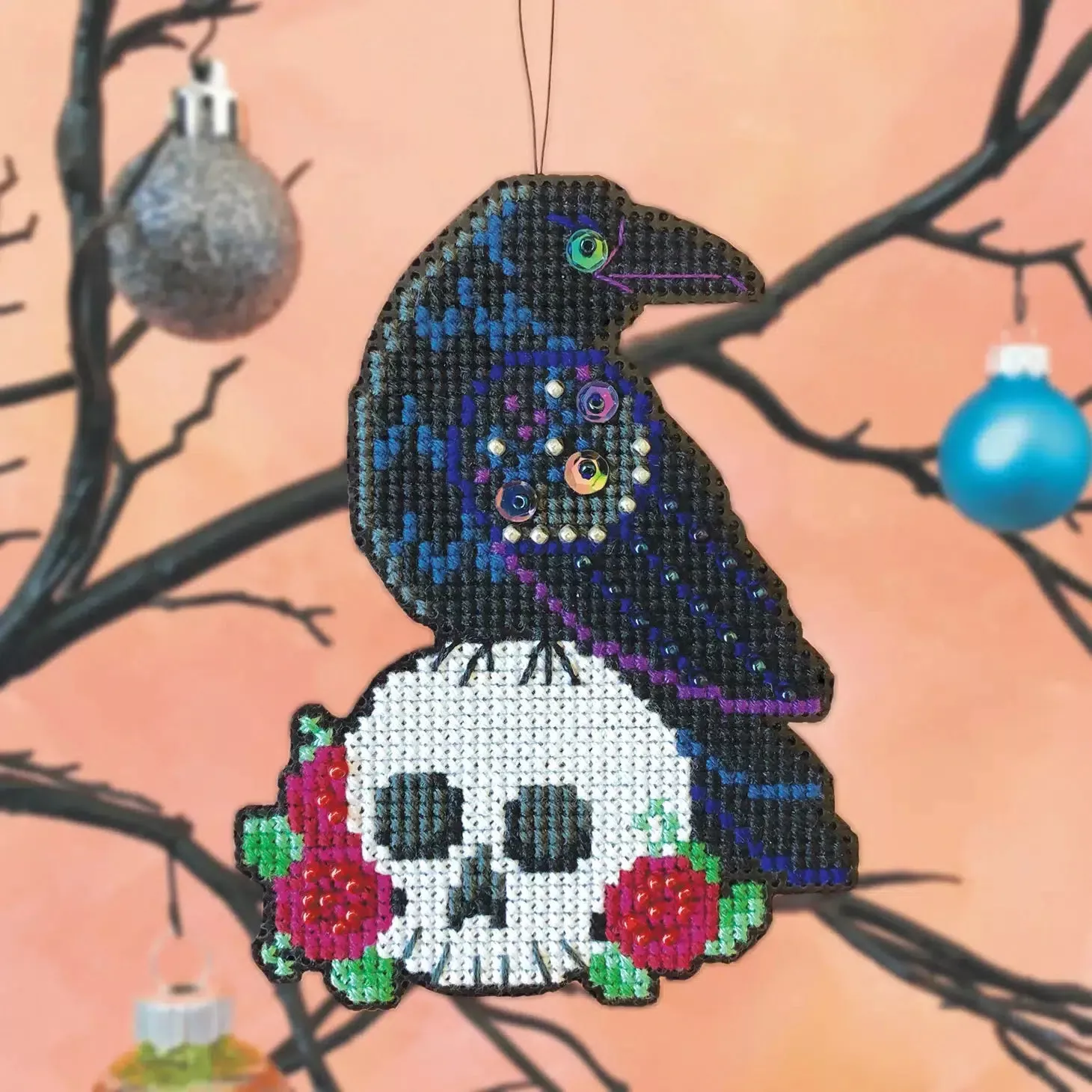 Cross Stitch – Nevermore Ornament