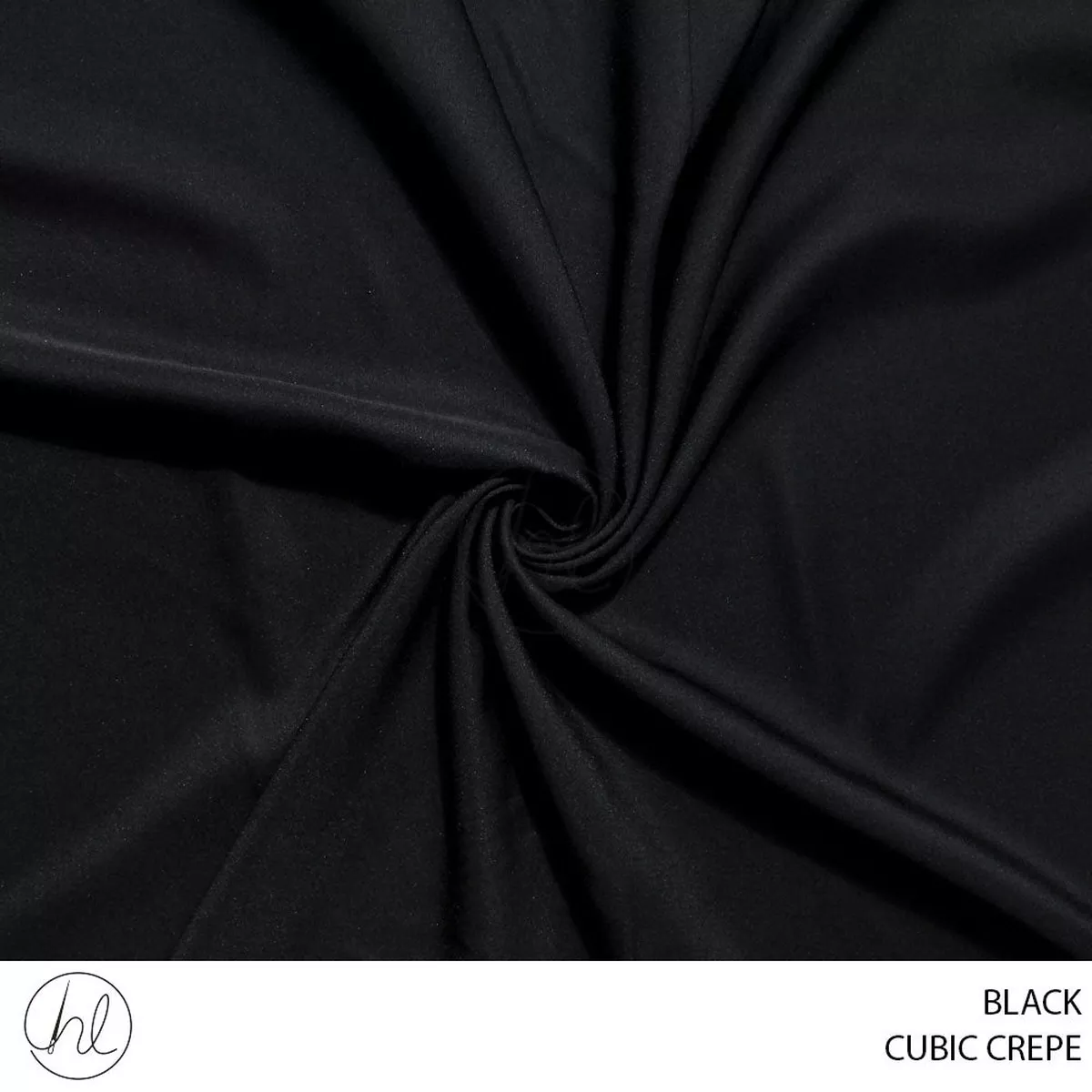 CUBIC CREPE 781 BLACK 150CM PER M