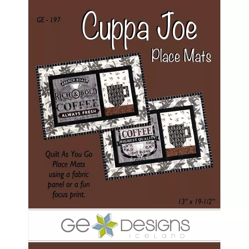 Cuppa Joe Placemat Pattern 197