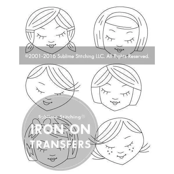 Cute Little Heads – Embroidery Pattern