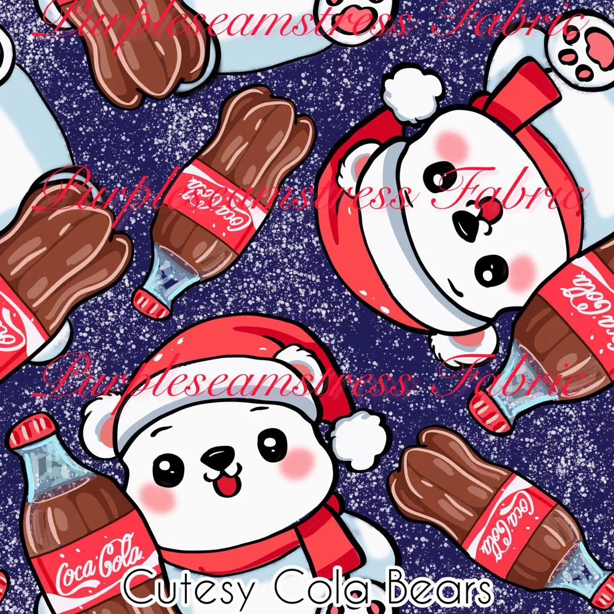 Cutesy Cola BearsFabric