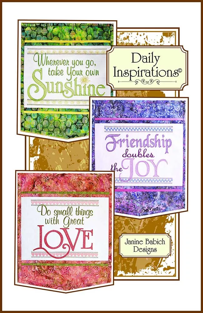 Daily Inspirations Wall Hanging Downloadable Pattern