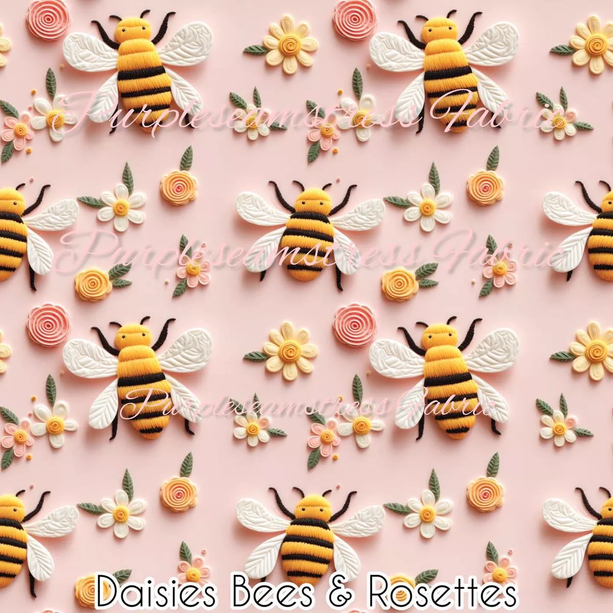 Daisies Bees & RosettesFab…