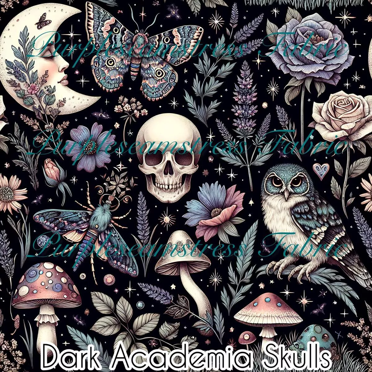Dark Academia SkullsFabric