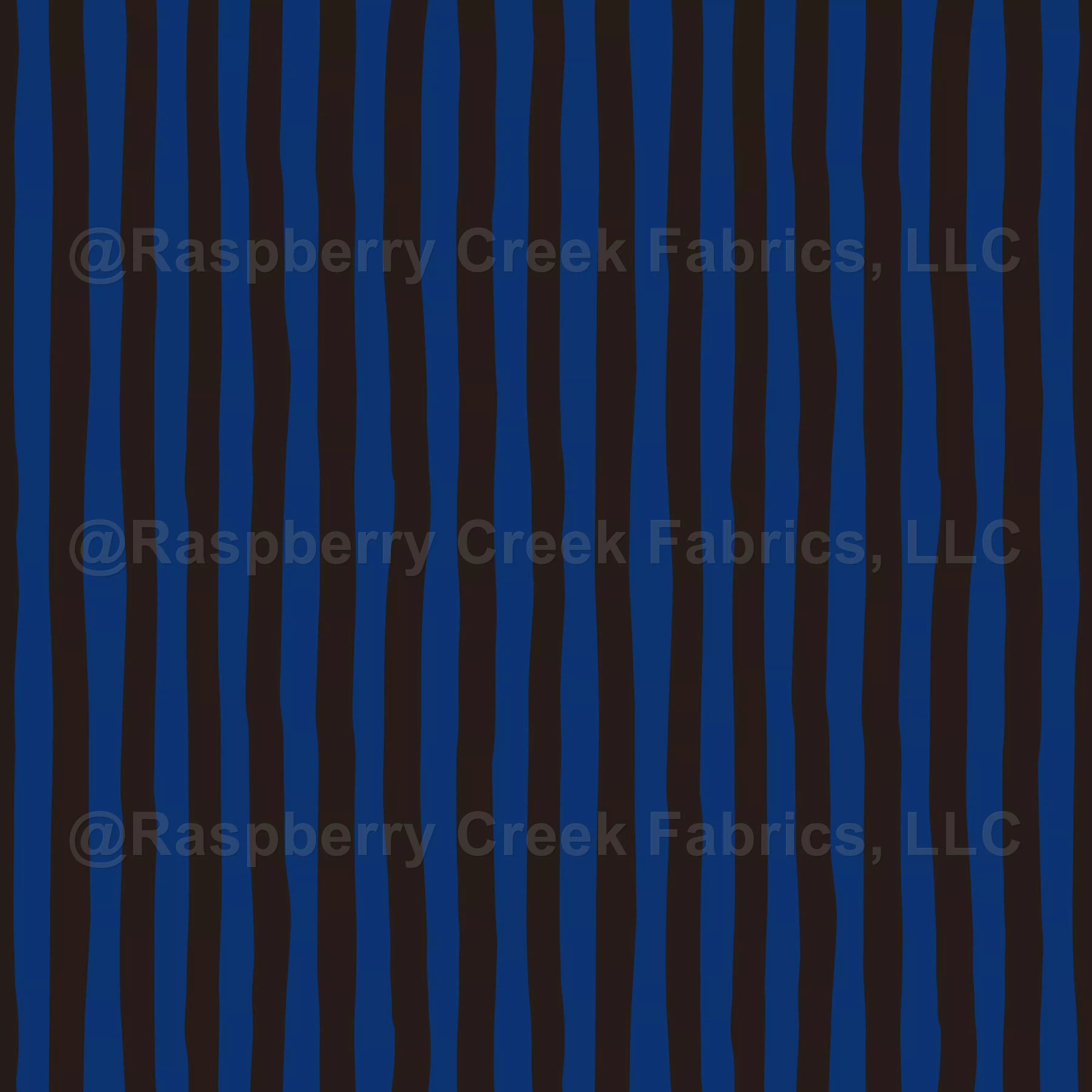 Dark Blue & Dark Brown Wonky Stripes