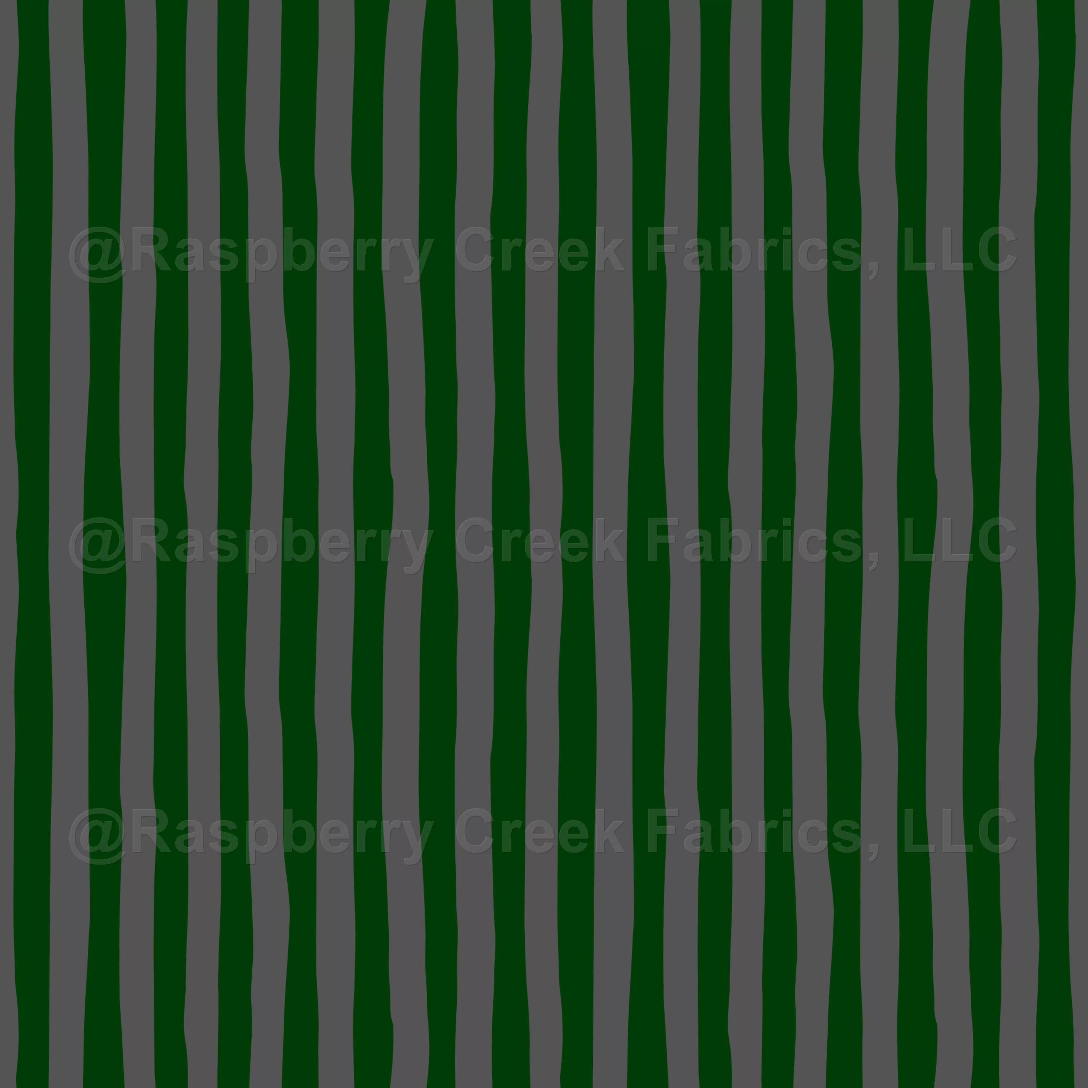 Dark Green & Dark Gray Wonky Stripes