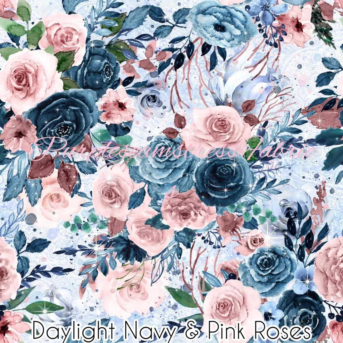 Daylight Navy & Pink Roses…