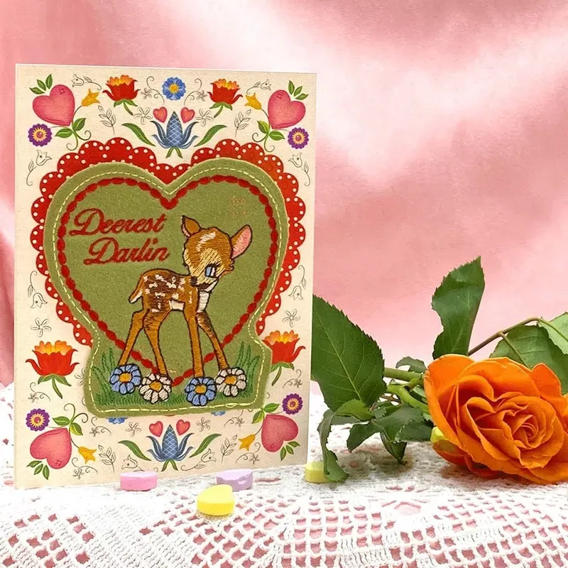Deerest Darlin Patch and Greeting Card