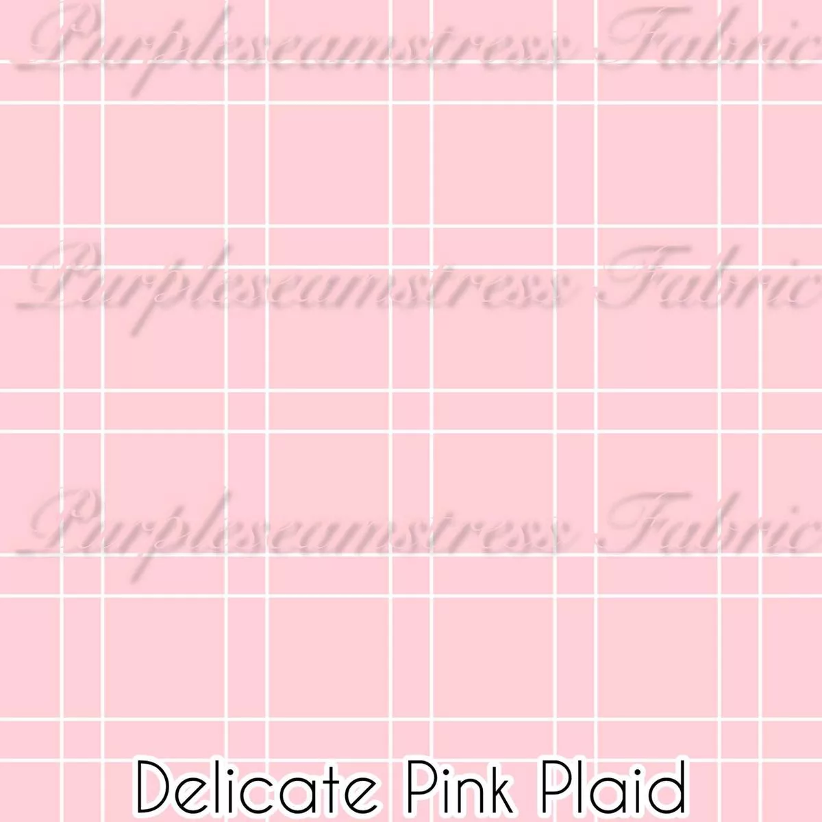 Delicate Pink PlaidFabric