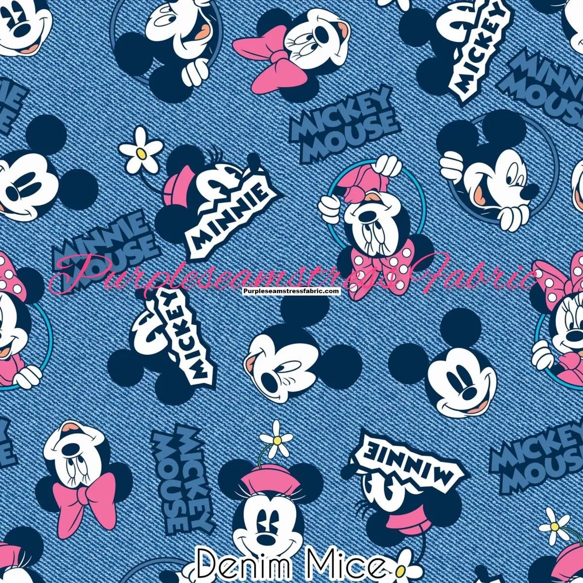 Denim MiceFabric
