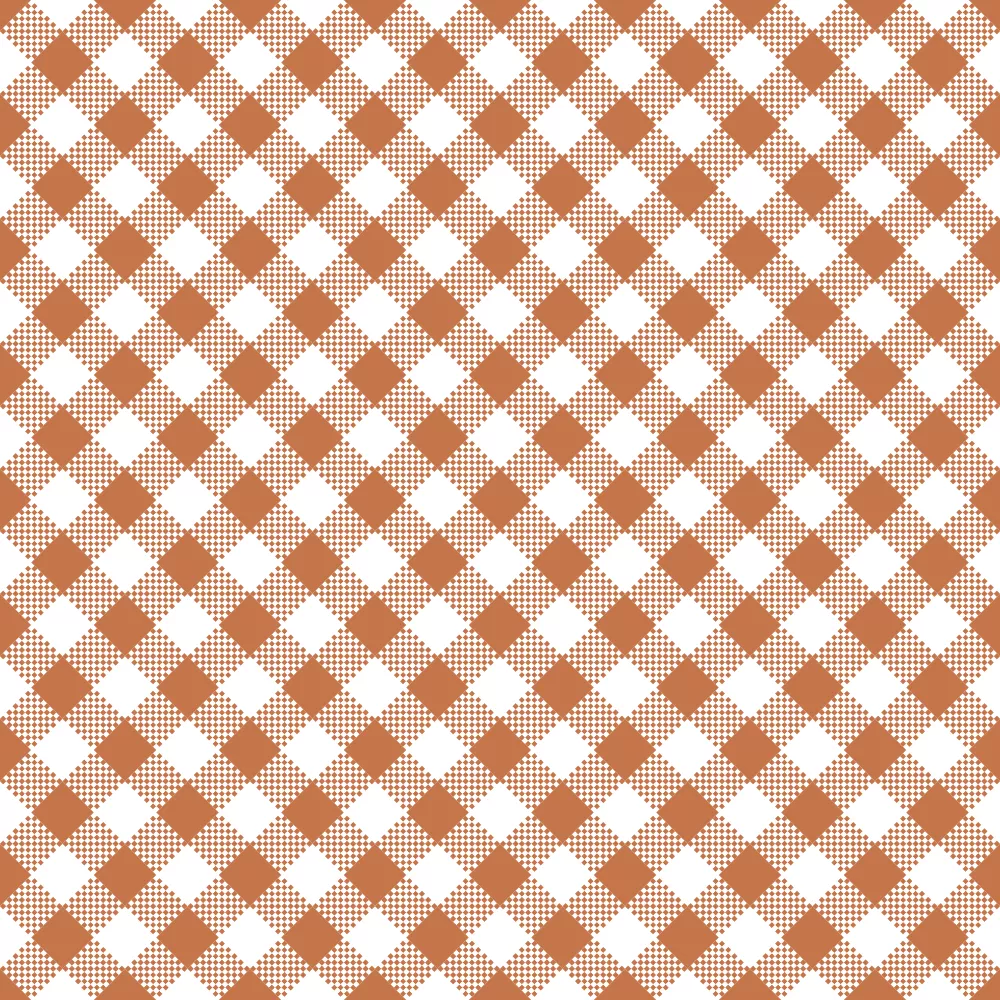 Diagonal Gingham Fabric – Sienna