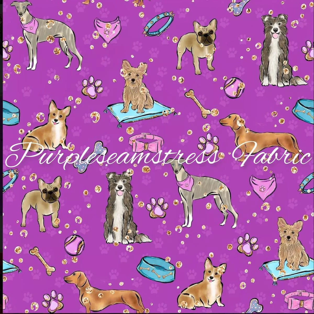 Diamond DoggiesFabric